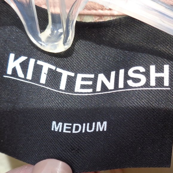 Kittenish Vegan leather romper in blush pink Jesse James Decker collection - Picture 4 of 14